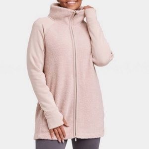 All in Motion Teddy Fleece Long Jacket Coat M